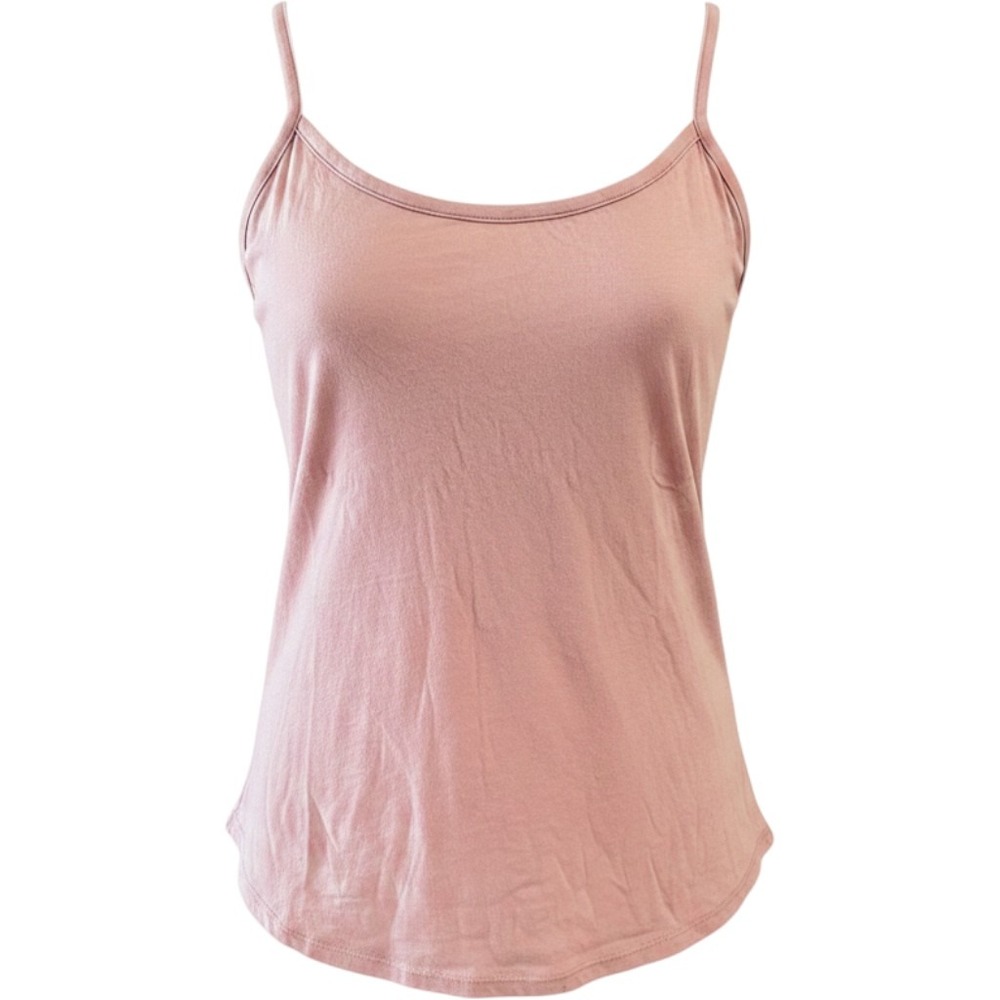 Chaser Racerback Cami Tank Womens Size M Satin Pink Mauve CW7735-SATIN New